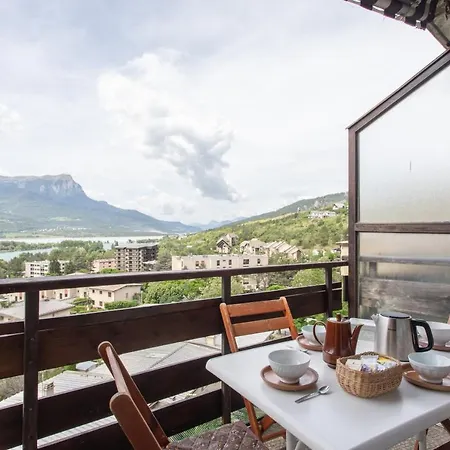 Le Mirador - Studio Avec Balcon Vue Lac Et Montagnes Embrun Exterior foto